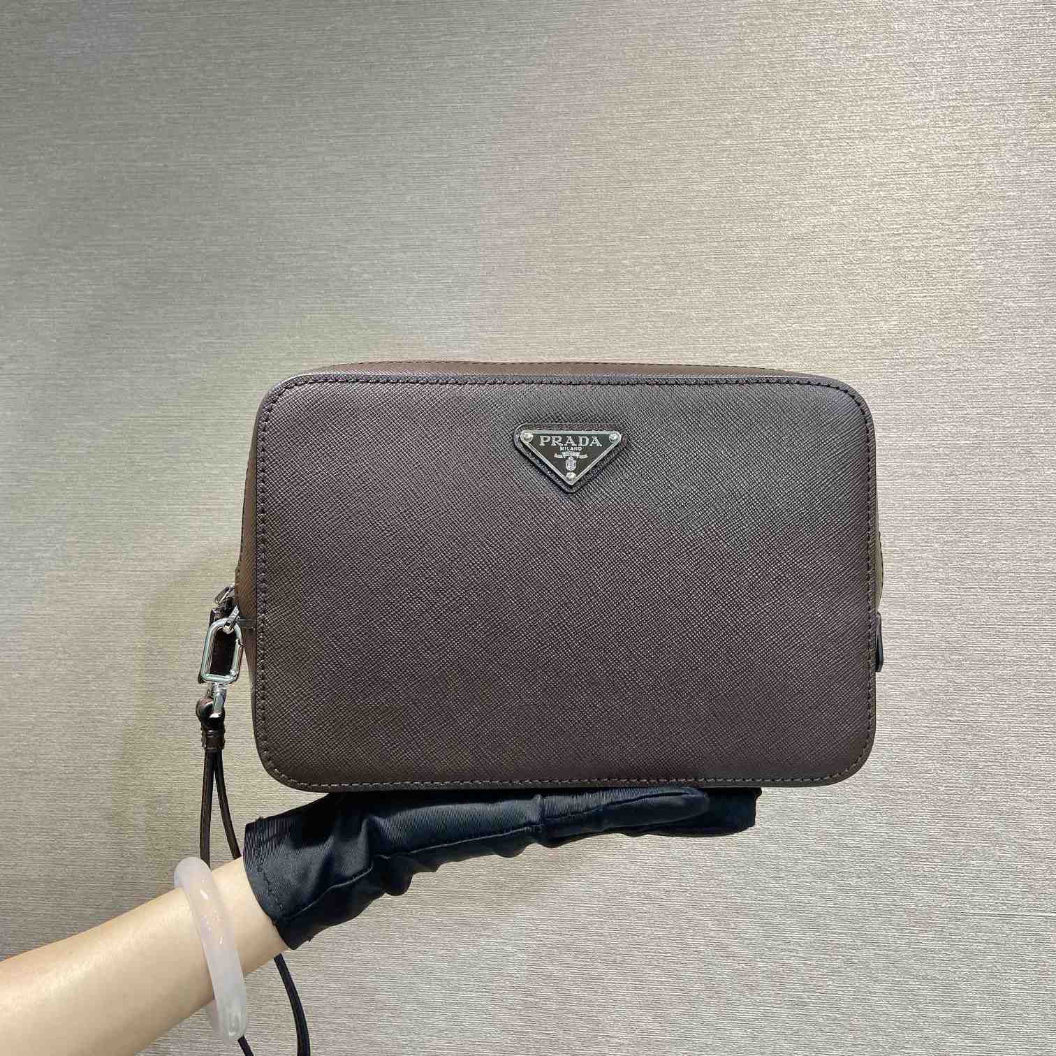 Prada Leather Clutch Bag (23.5*15.5*6.5cm) - EUR FASHION