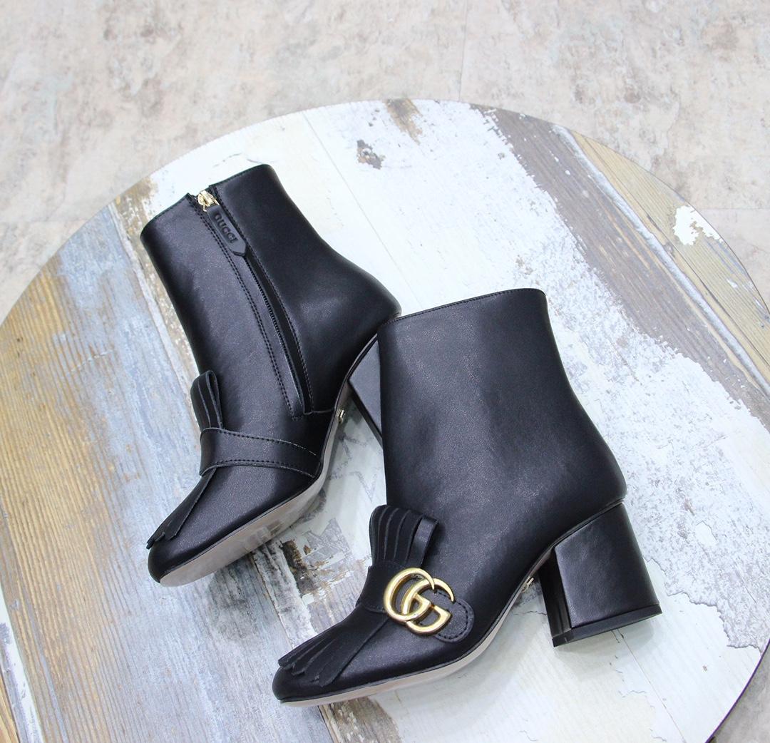 Gucci Women's Horsebit Ankle Bootie - EUR FASHION