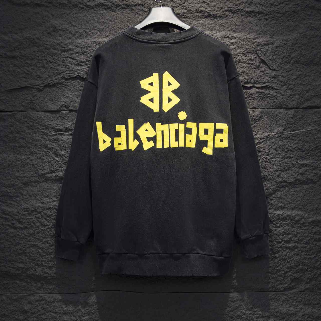 Balenciaga Tape Type Double Front Sweatshirt  - EUR FASHION