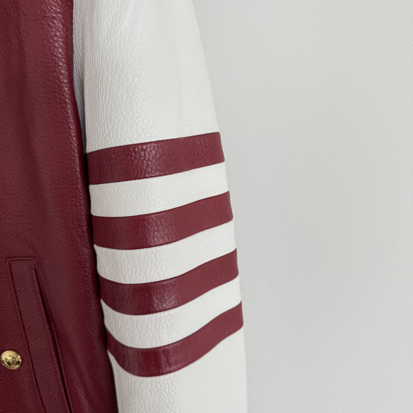 Thom Browne 4-bar Leather Bomber Jacket - EUR FASHION