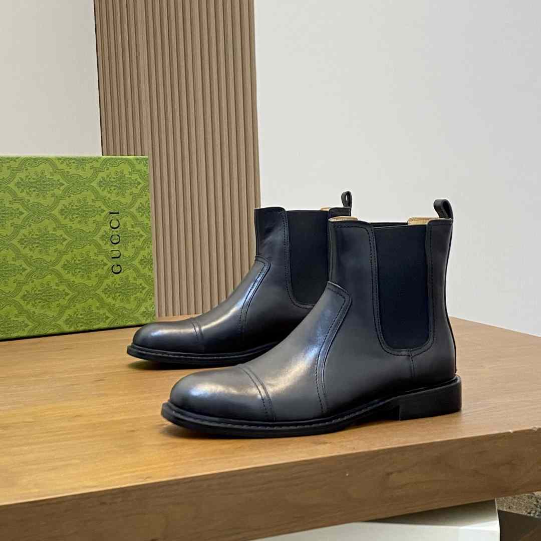 Gucci Leather Ankle Boots - EUR FASHION