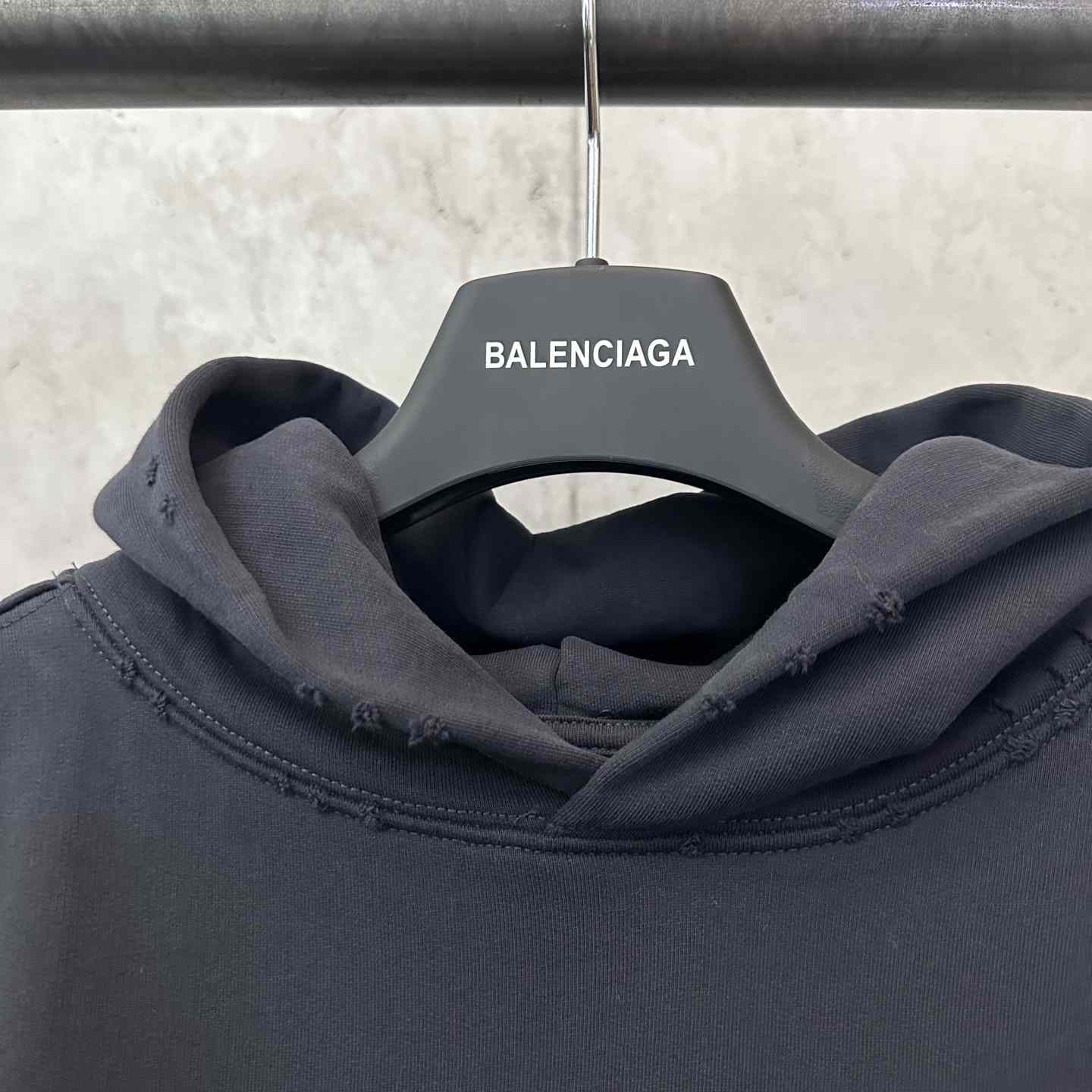Balenciaga Tape Type Ripped Hoodie - EUR FASHION