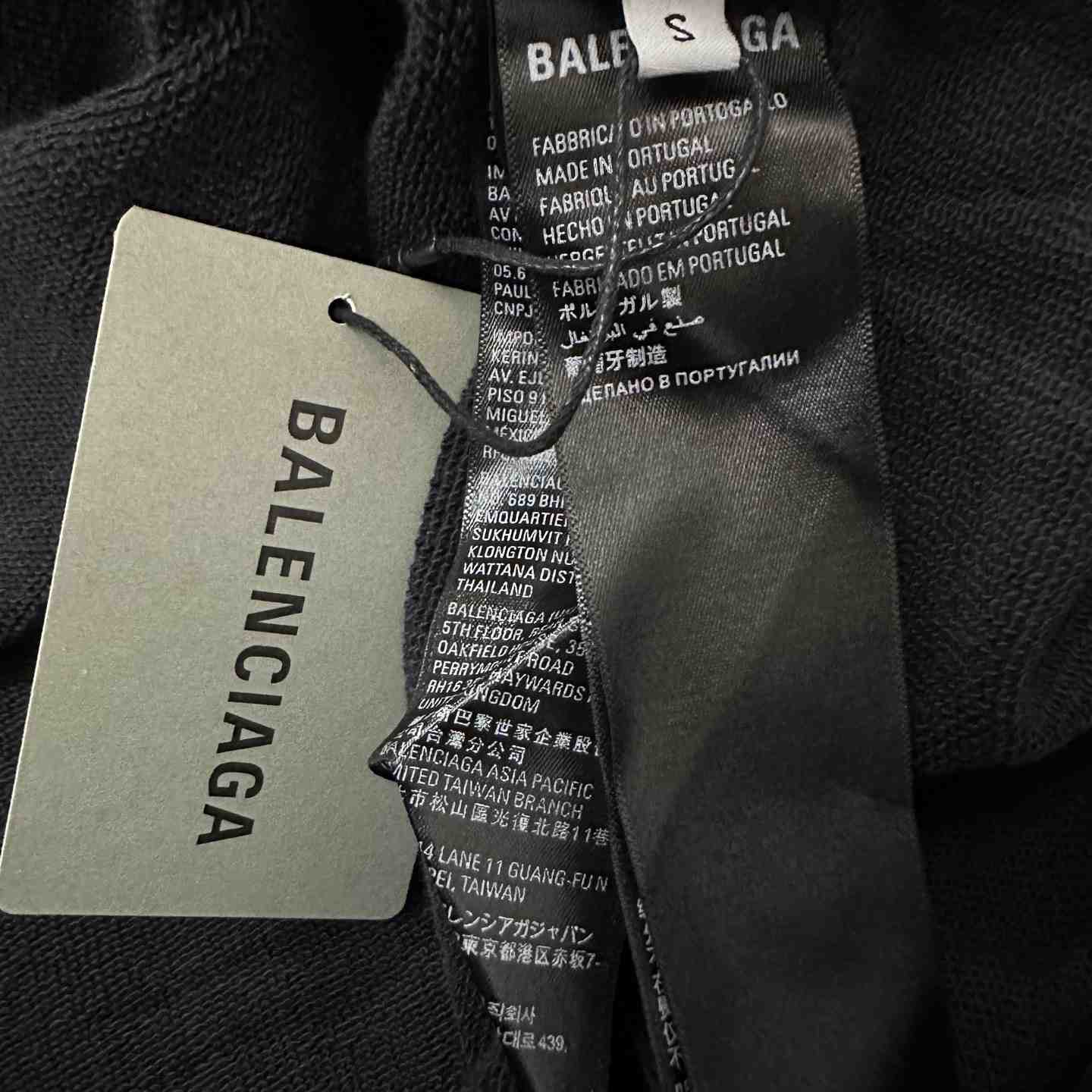 Balenciaga Tape Type Ripped Hoodie - EUR FASHION