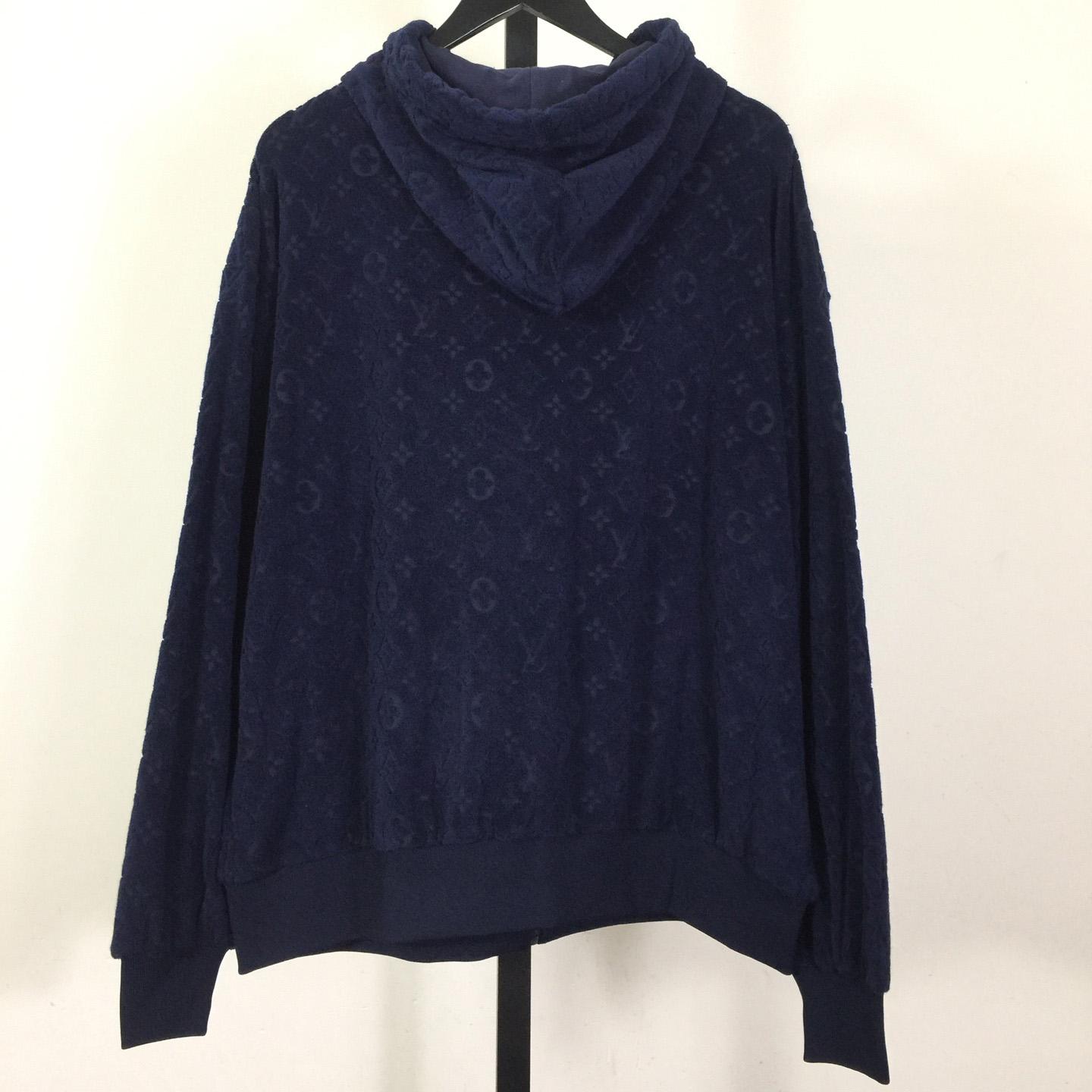 Louis Vuitton Monogram Terry Zip-Through Hoodie   1AHUWX - EUR FASHION