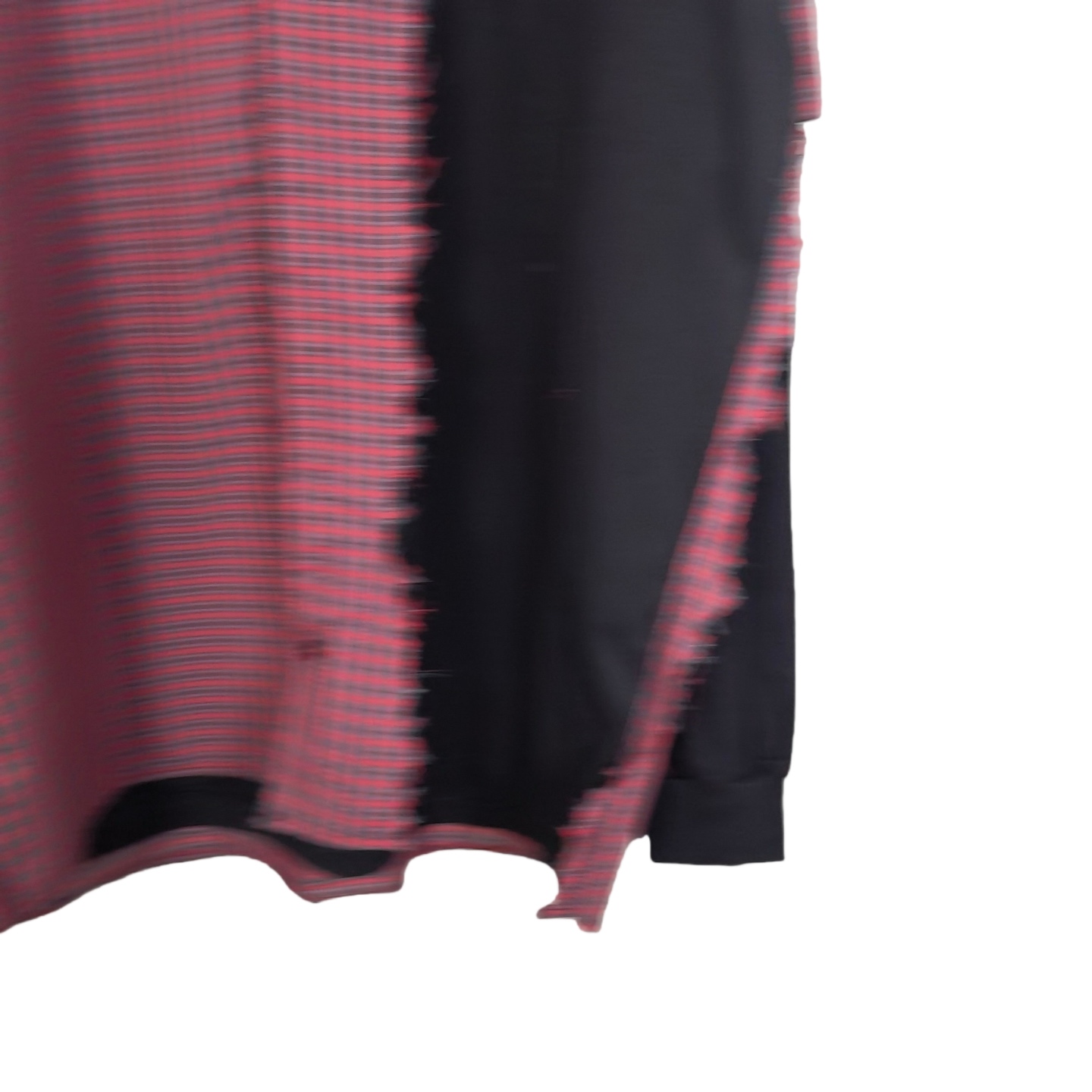 Balenciaga Men's Blue Paneled Long-Sleeve Shirt - EUR FASHION