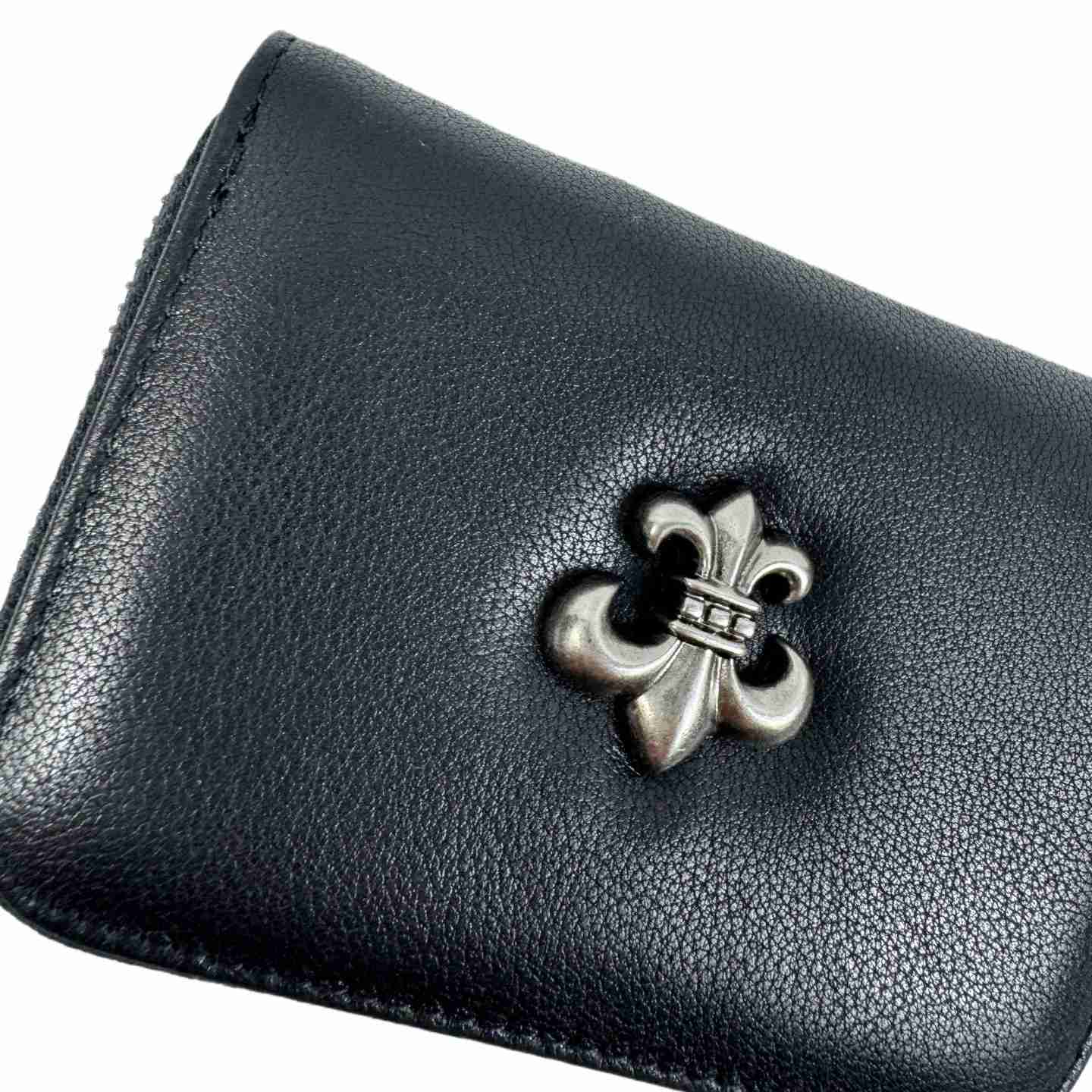 Chrome Heart Leather Cross Wallet - EUR FASHION