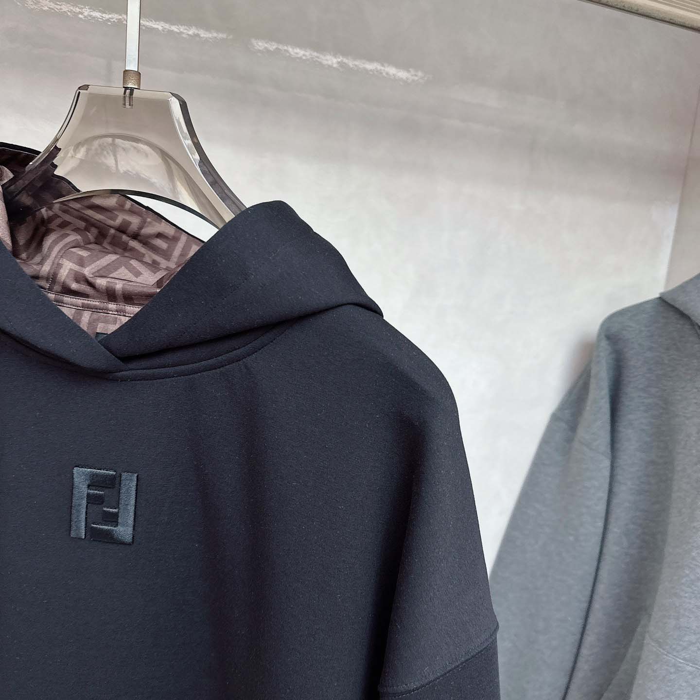 Fendi Black Cotton Sweatshirt - EUR FASHION