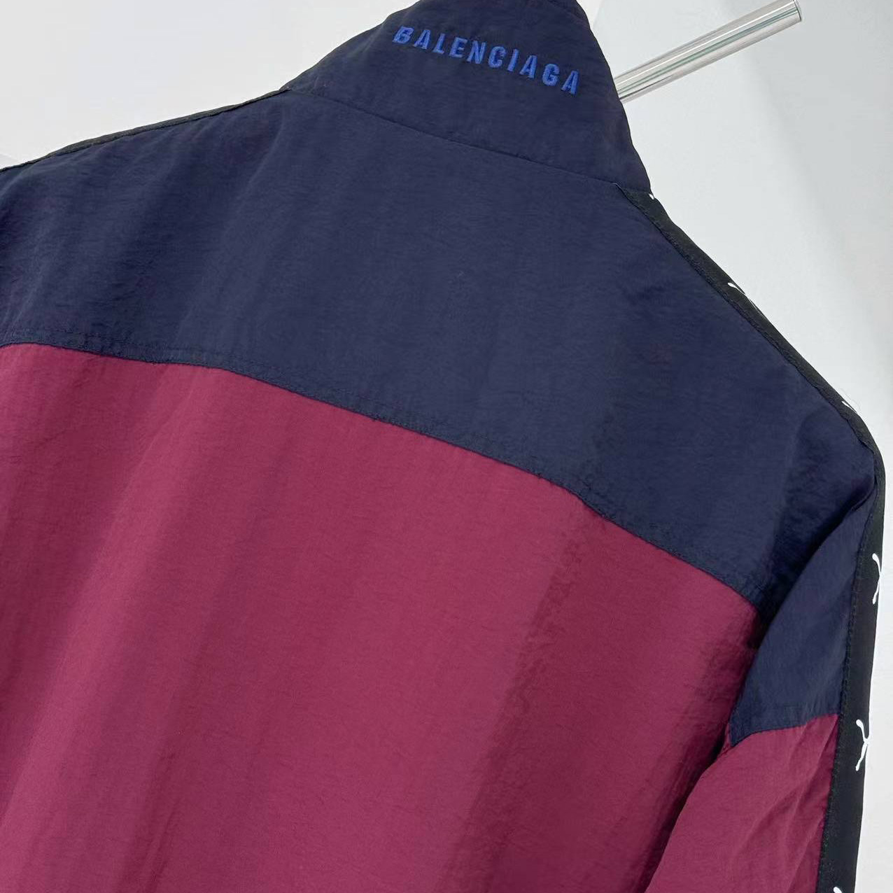 Balenciaga I PUMA Tracksuit Jacket in burgundy - EUR FASHION