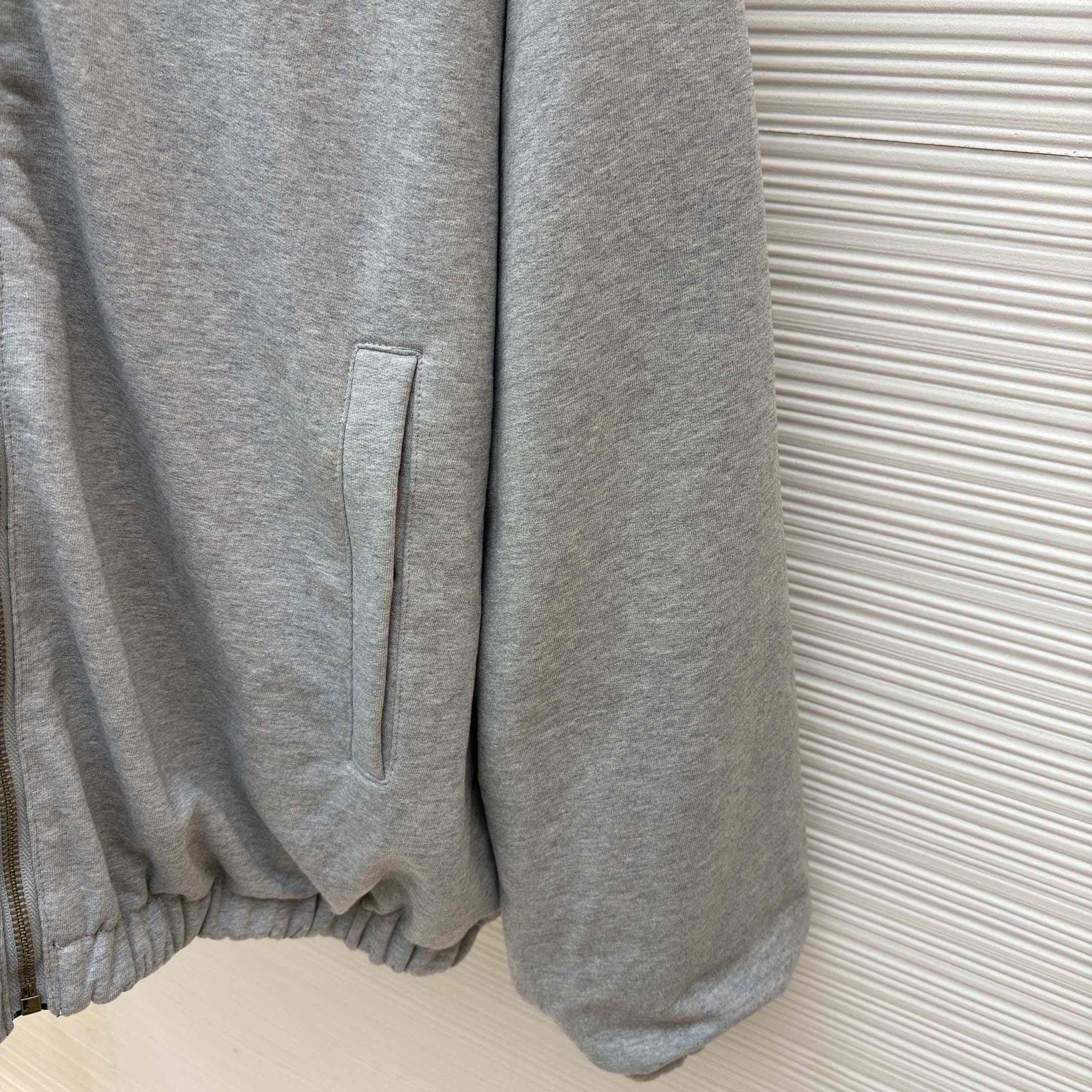 Balenciaga Navy Blue Reversible Jacket With Hood - EUR FASHION