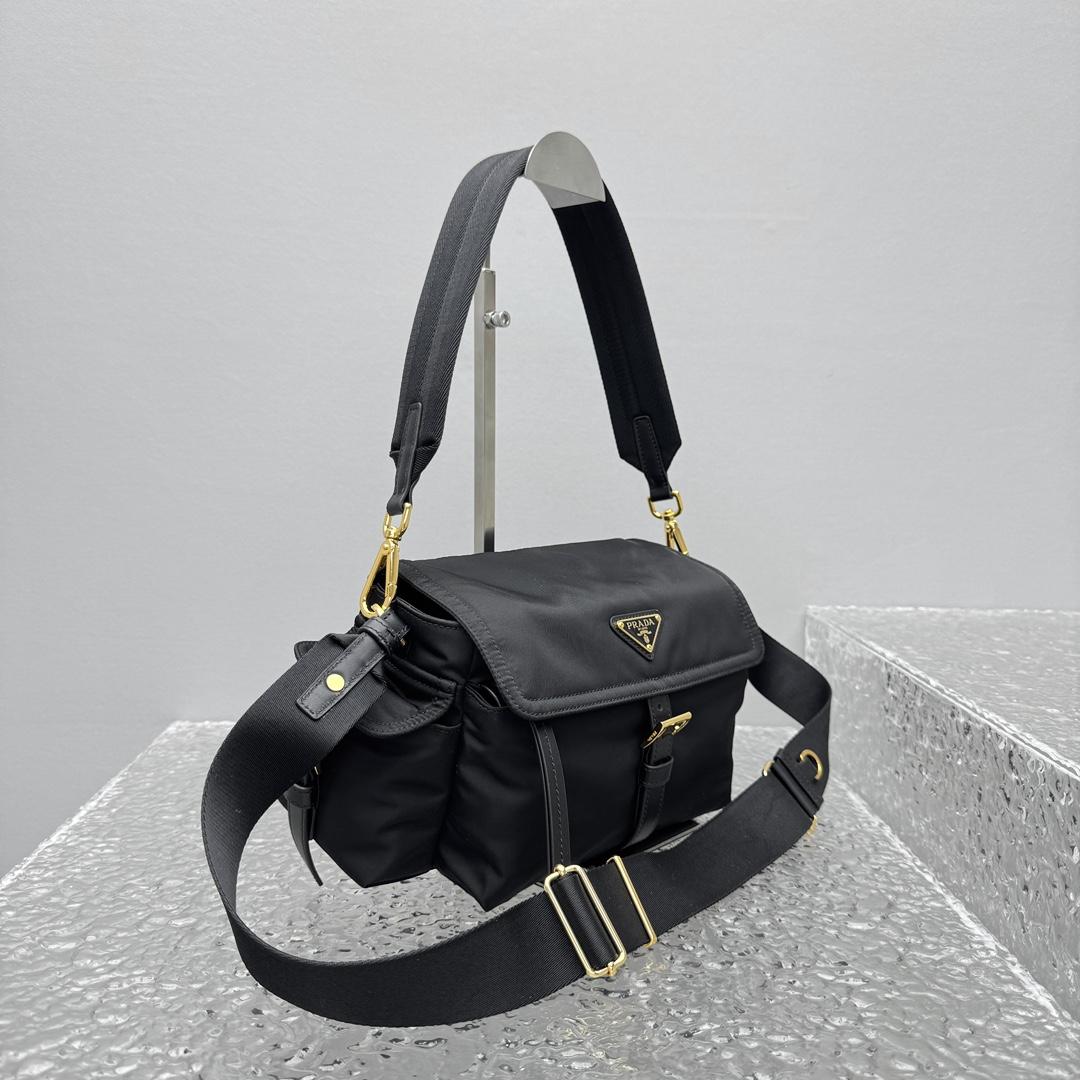 Prada Explore Medium Re-Nylon Shoulder Bag With Flap - EUR FASHION