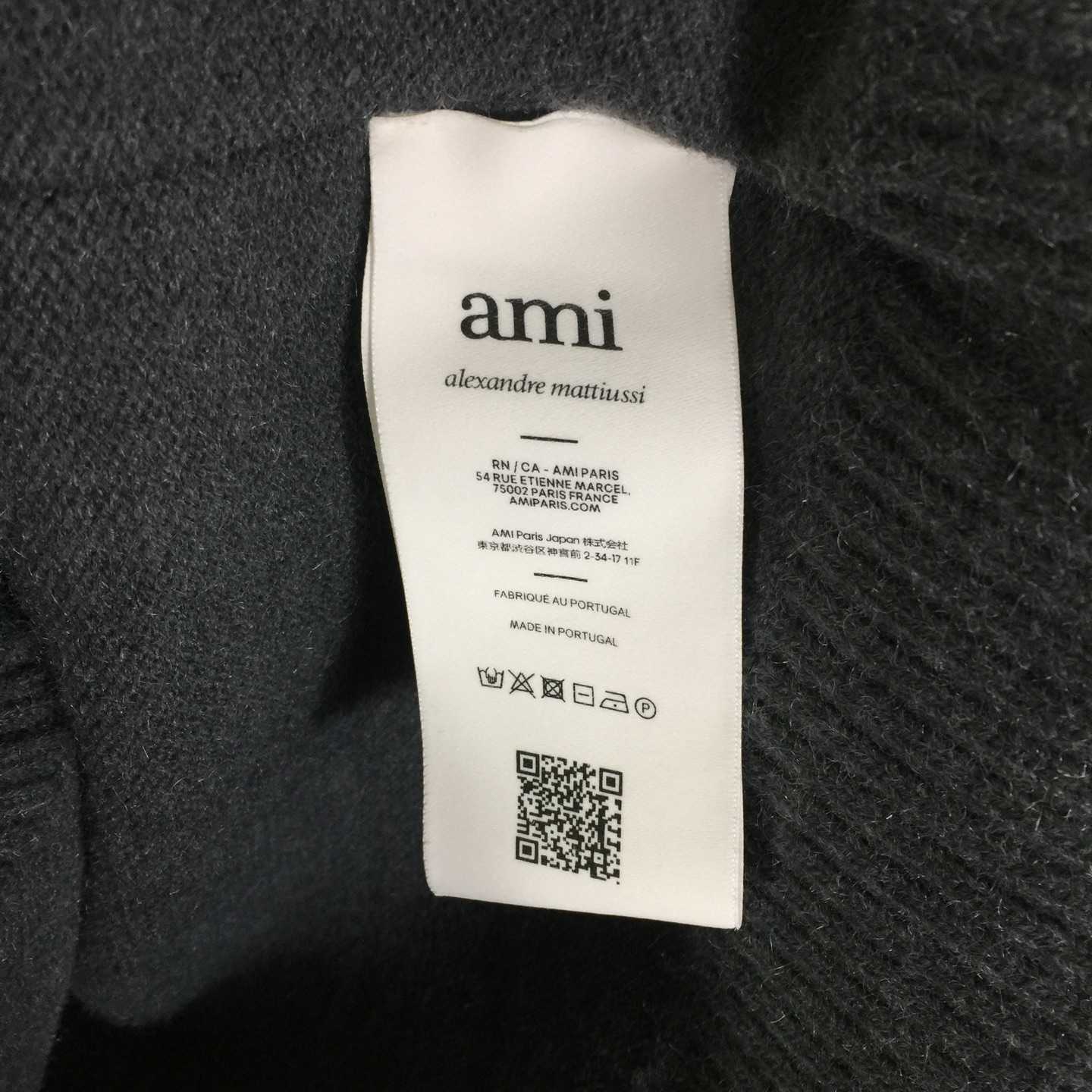 AMI Paris Ami De Coeur Wool Polo Shirt - EUR FASHION