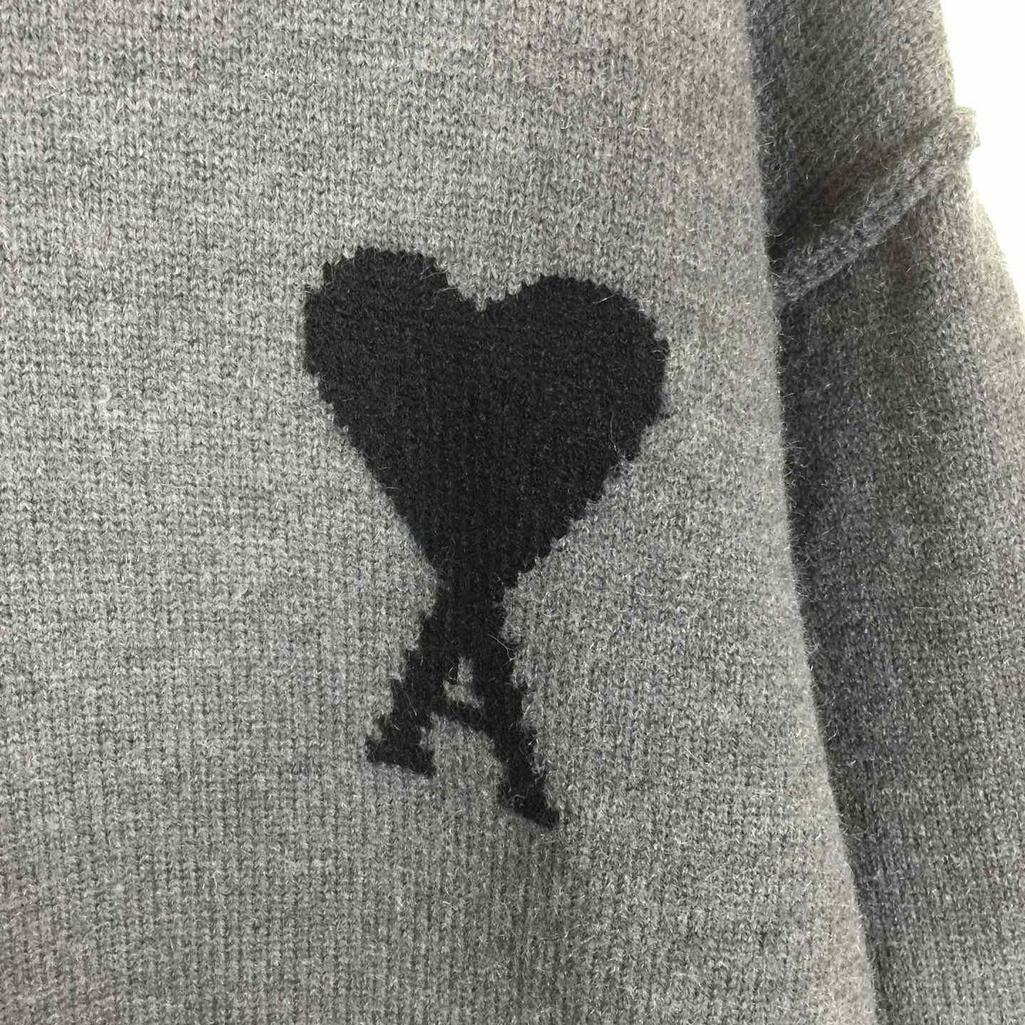 AMI Paris Ami De Coeur Wool Polo Shirt - EUR FASHION