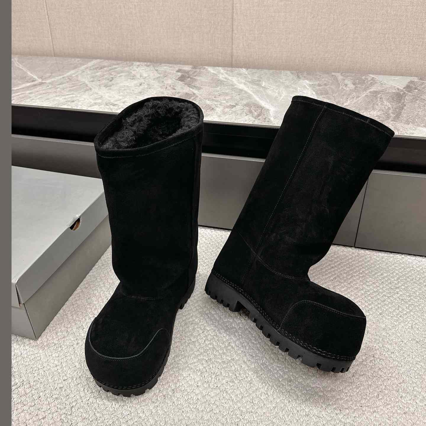 Balenciaga Alaska Fur High Boots - EUR FASHION