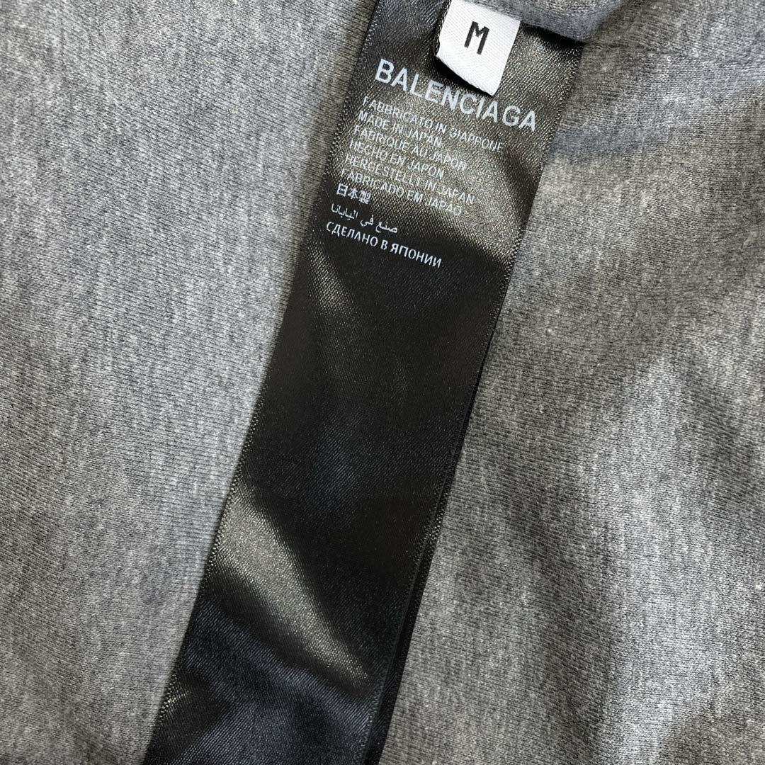 Balenciaga Men's Trompe L'œil Hoodie in Heather Grey - EUR FASHION