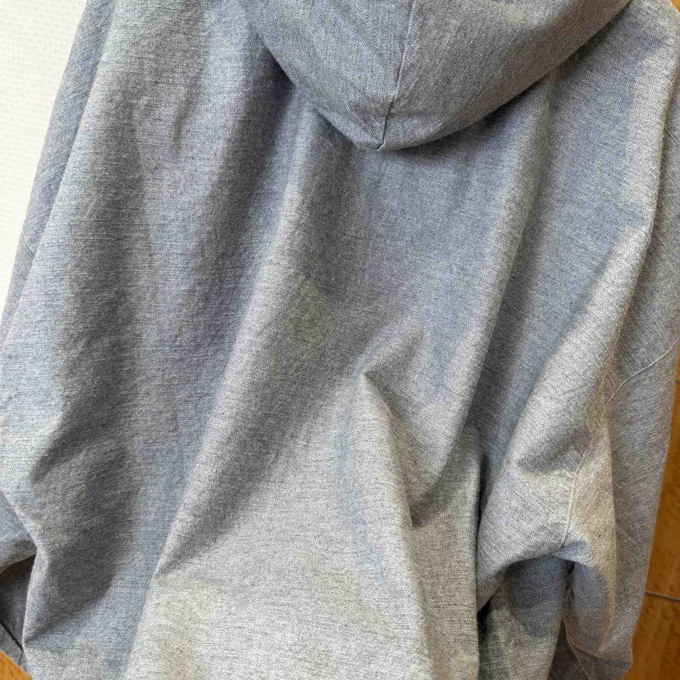 Balenciaga Men's Trompe L'œil Hoodie in Heather Grey - EUR FASHION