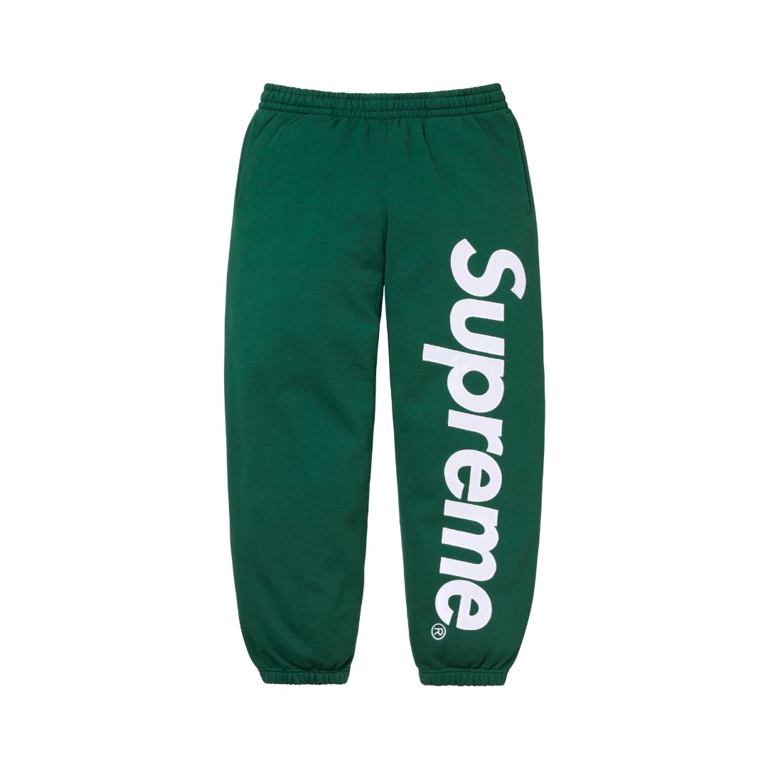 Supreme Satin Appliqué Sweatpant - EUR FASHION