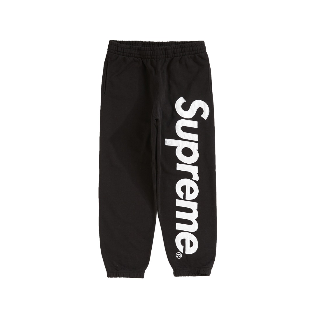 Supreme Satin Appliqué Sweatpant - EUR FASHION