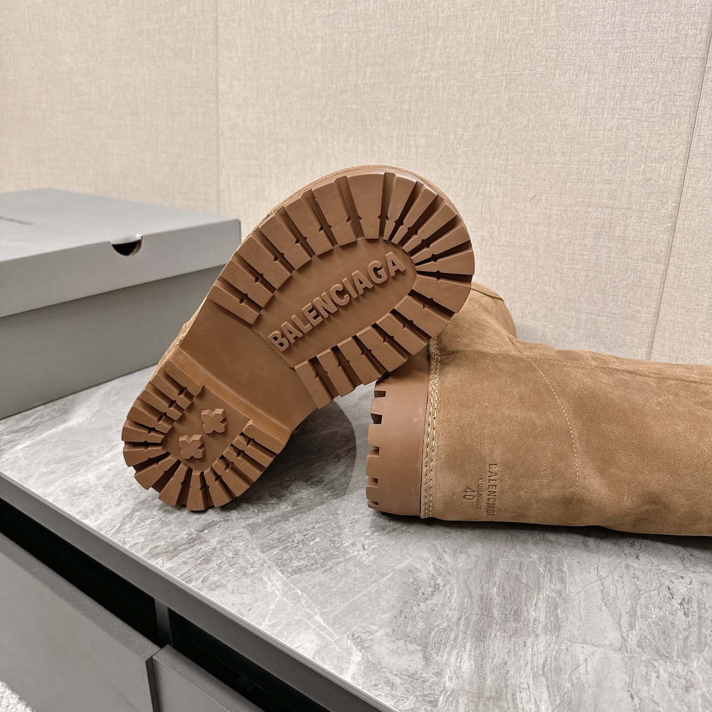 Balenciaga Alaska Fur High Boots - EUR FASHION