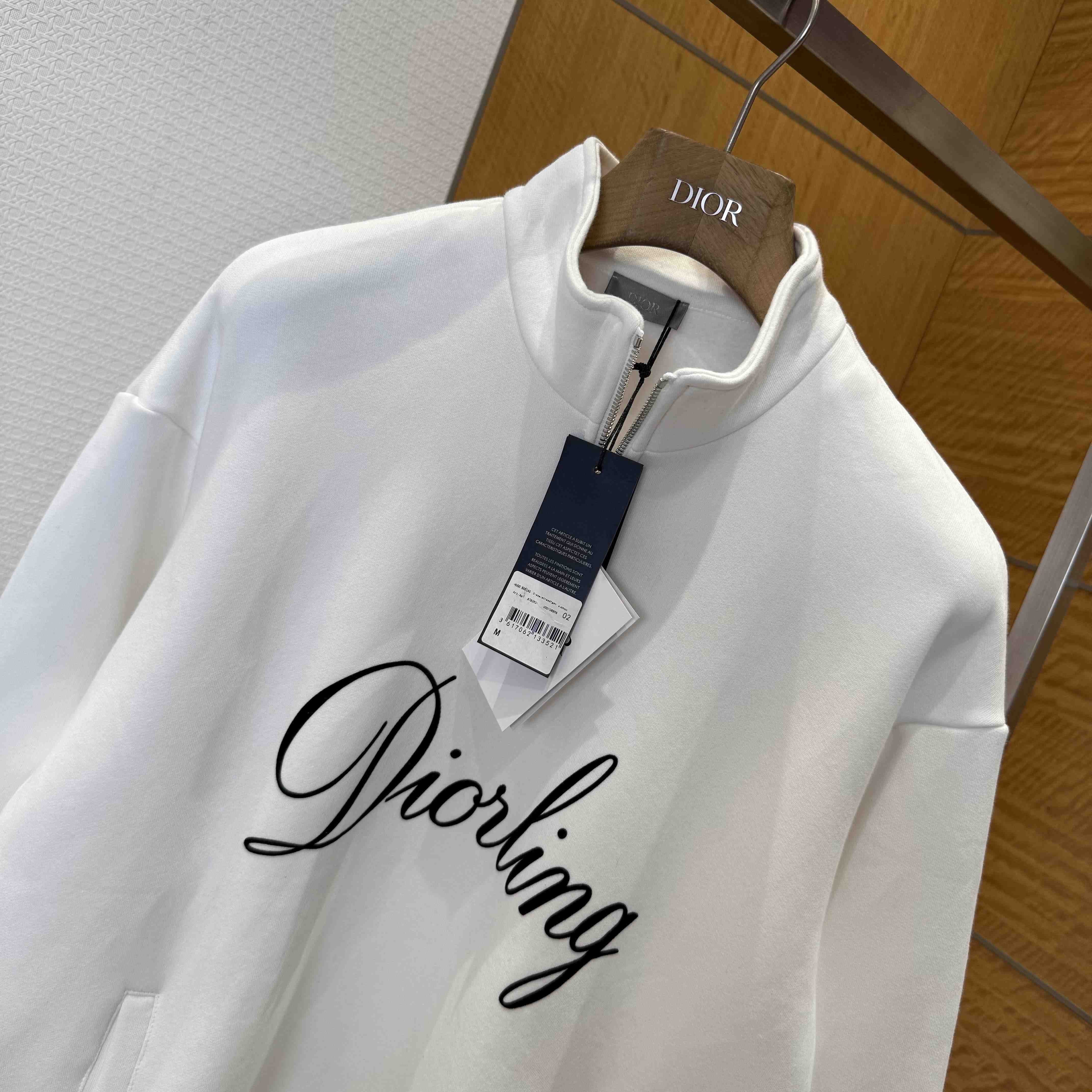 Dior Diorling Sweatshirt with Zipped Collar - EUR FASHION