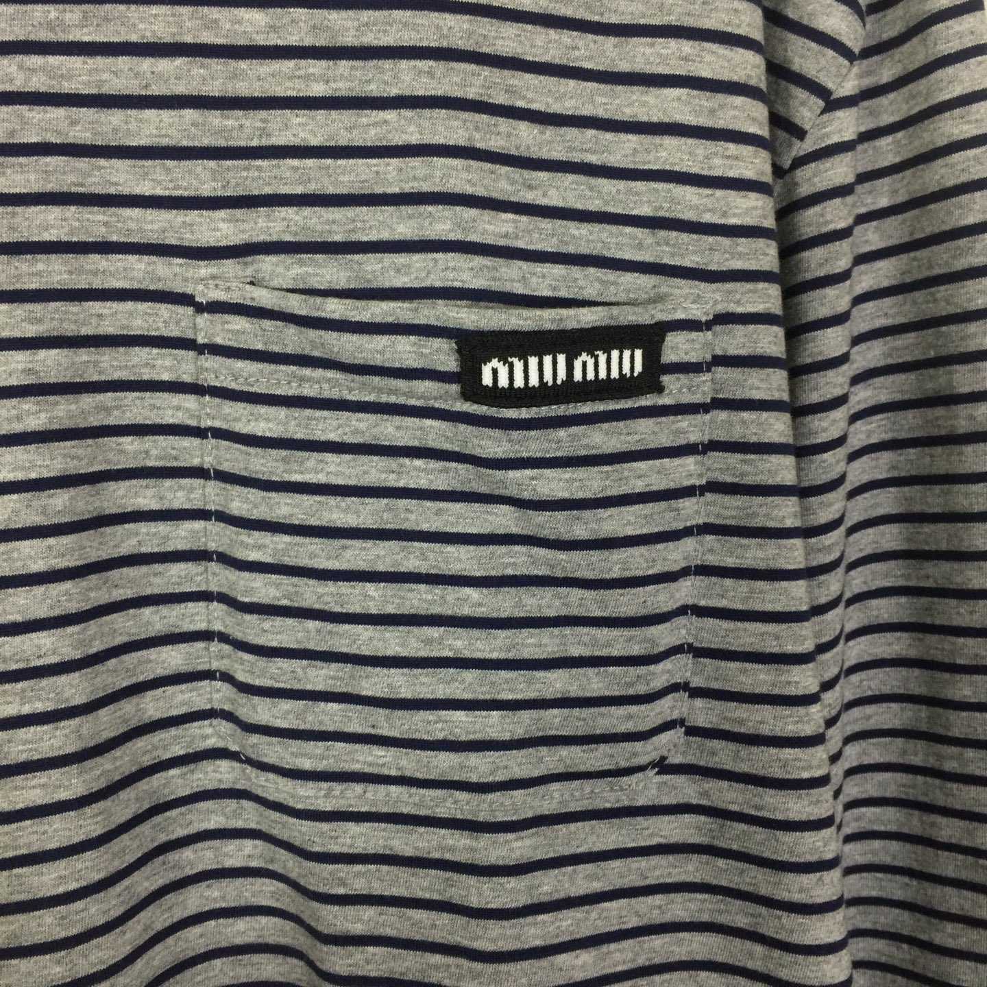 Miu Miu Long-sleeved Jersey T-shirt - EUR FASHION