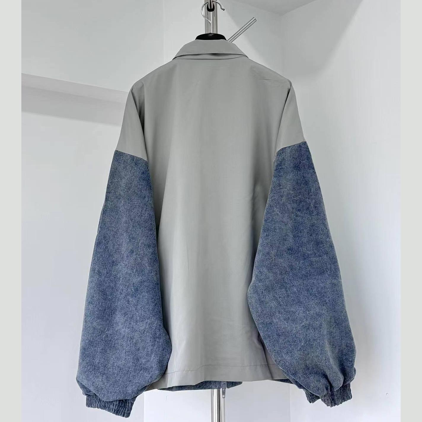 Balenciaga Logo-printed Colour-block Jacket - EUR FASHION