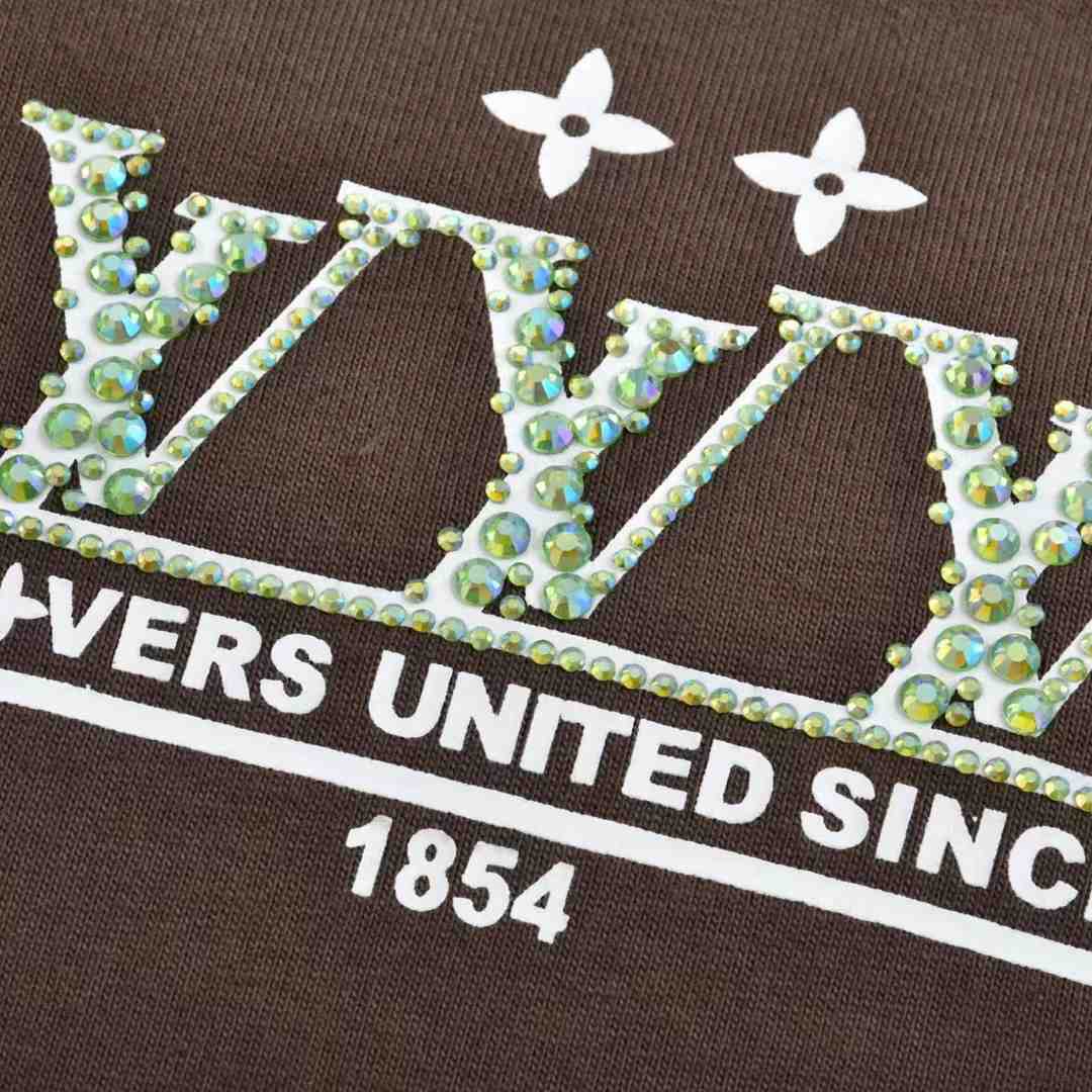 Louis Vuitton Washed Embellished Cotton T-Shirt   1AHCL3 - EUR FASHION