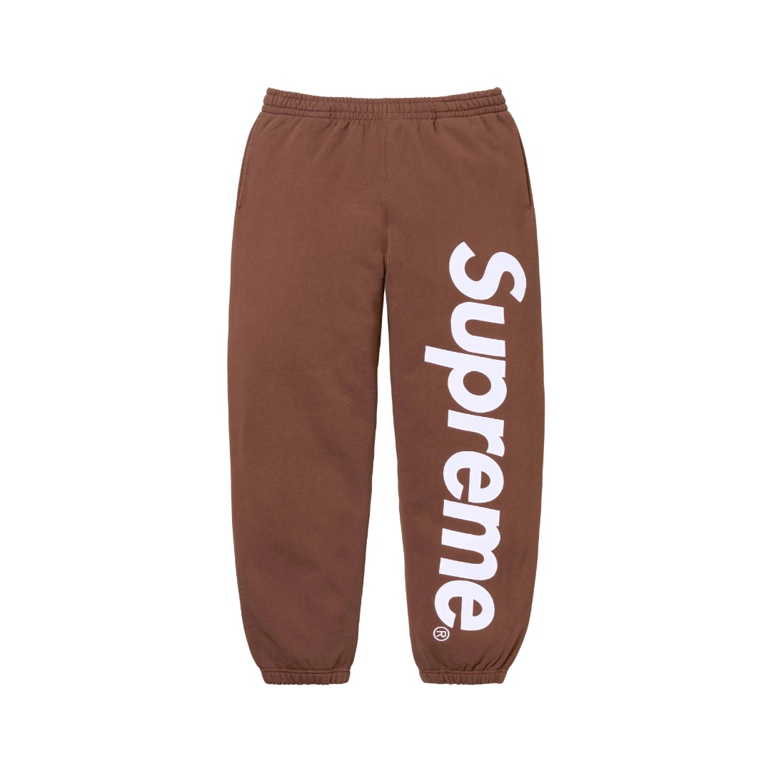 Supreme Satin Appliqué Sweatpant - EUR FASHION