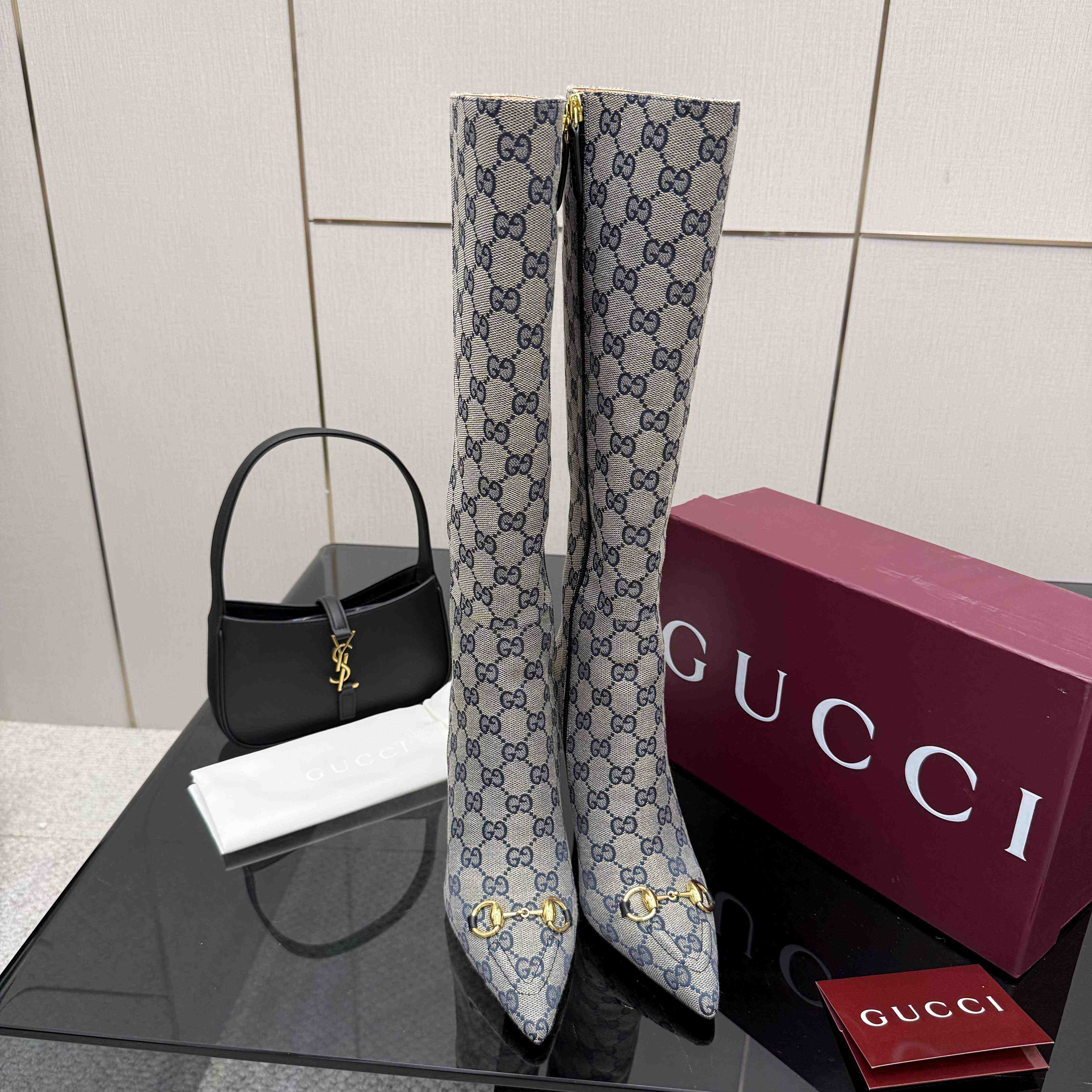 Gucci GG Monogram Knee-high Boots - EUR FASHION
