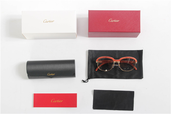 Cartier 1116679 Sonnenbrille mit goldbraunem Farbverlauf - EUR FASHION