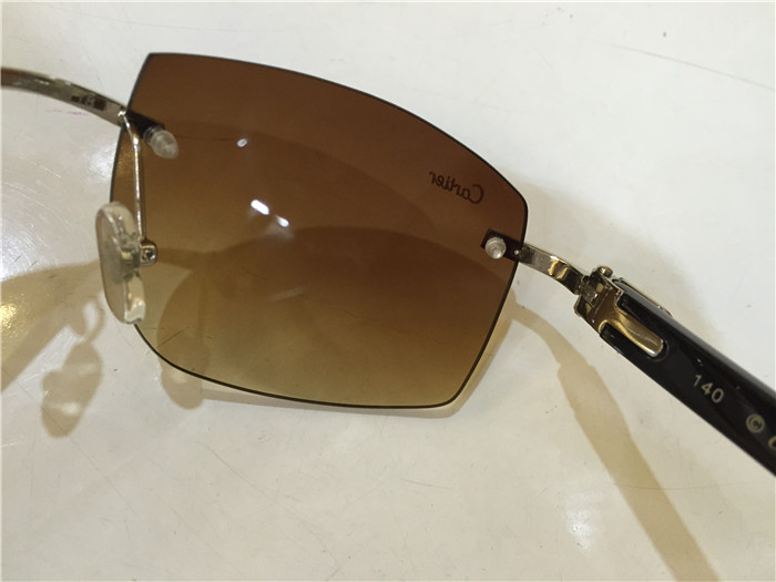 Cartier 4189705 White Mix Black Buffalo Sonnenbrille in Silber - EUR FASHION