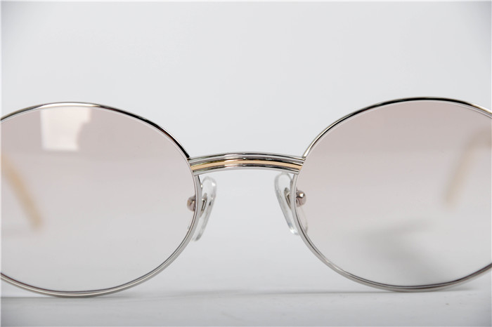 Cartier 7550178 57-22 White Curve Cattle Horn Sonnenbrille in Goldbraun - EUR FASHION