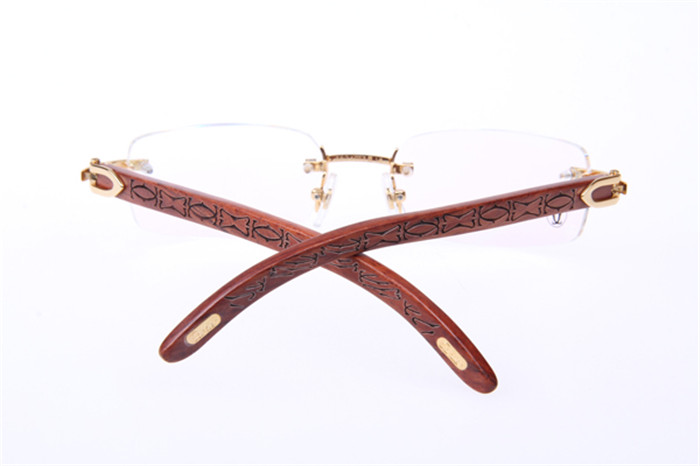 Cartier 3524013 Holzbrille in Gold - EUR FASHION