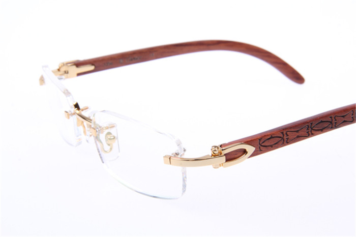 Cartier 3524013 Holzbrille in Gold - EUR FASHION