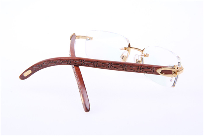 Cartier 3524013 Holzbrille in Gold - EUR FASHION