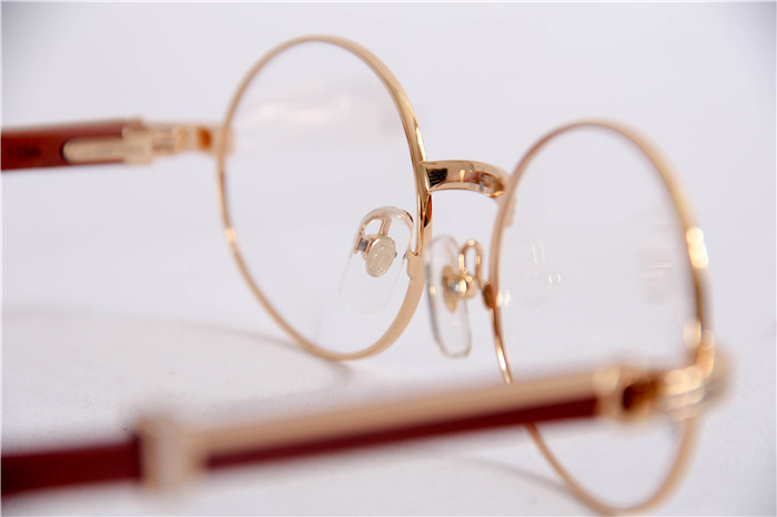 Cartier 7550178 55-22 Sandale Holzbrille in Gold - EUR FASHION