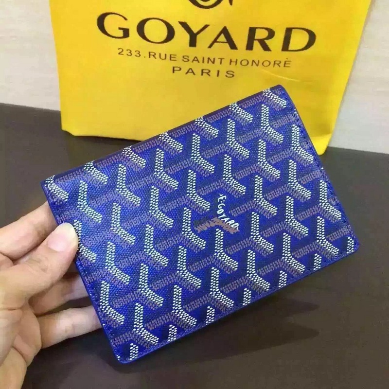 Goyard Classic Grenelle Passport Wallet Blau - EUR FASHION