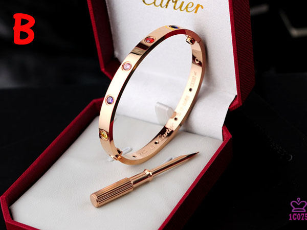 Cartier Love Armband Roségold mit bunten Steinen - EUR FASHION