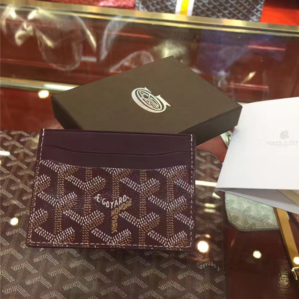 Goyard Kartenetui Burgund - EUR FASHION