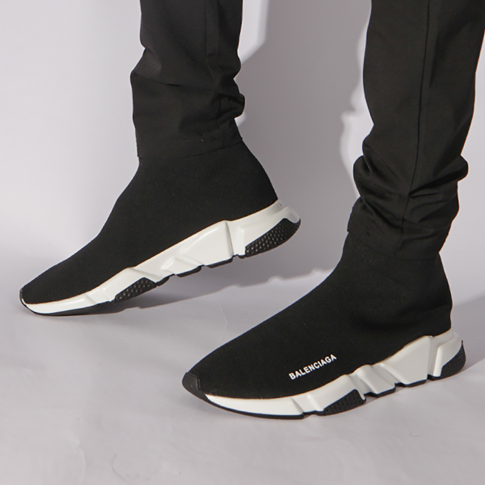 Balenciaga Speed ​​Trainer Bicolor schwarze Sohle - EUR FASHION