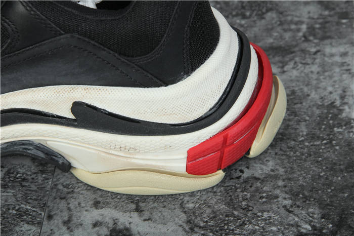 [Aktualisierte beste Version] Balenciaga Triple S Sneaker Schwarz Rot Weiß - EUR FASHION
