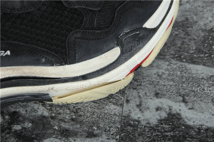 [Aktualisierte beste Version] Balenciaga Triple S Sneaker Schwarz Rot Weiß - EUR FASHION