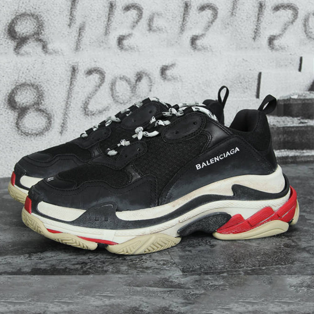 [Aktualisierte beste Version] Balenciaga Triple S Sneaker Schwarz Rot Weiß - EUR FASHION