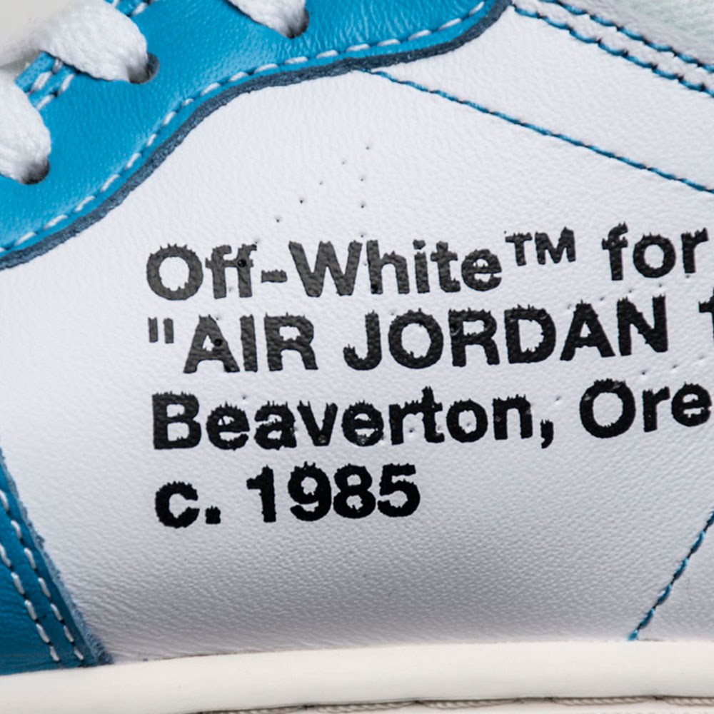 Jordan Off White X Air Jordan 1 UNC Sneaker - EUR FASHION