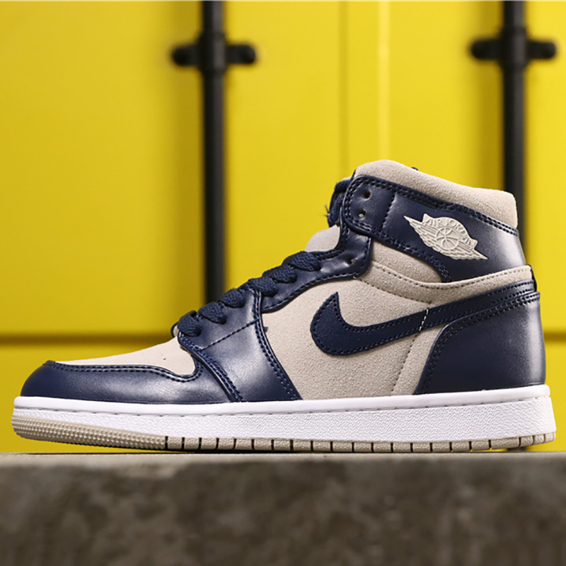 Jordan AJ1 Mid Top WMNS Marineblau - EUR FASHION