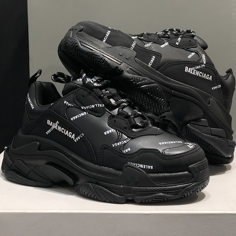 Balenciaga Allover Logo Triple S Sneaker - EUR FASHION