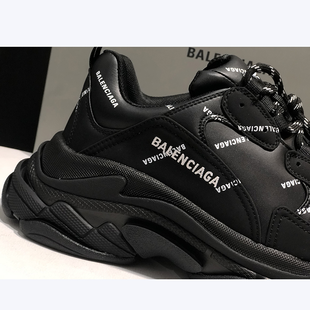 Balenciaga Allover Logo Triple S Sneaker - EUR FASHION