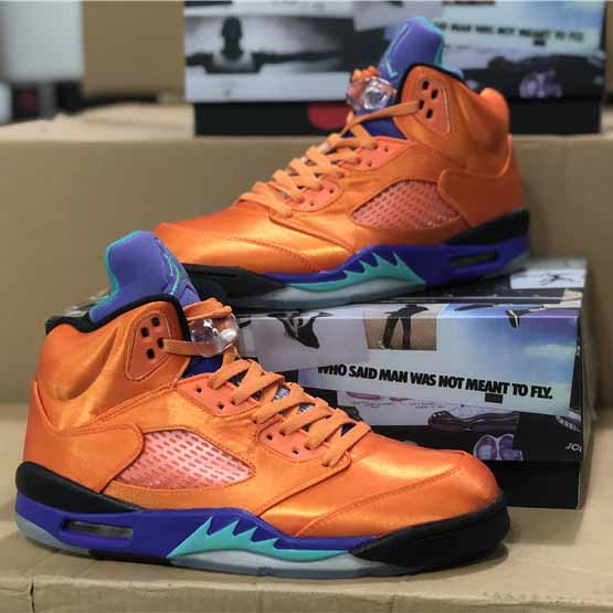 Air Jordan 5 Retro Orange Lila Grün - EUR FASHION