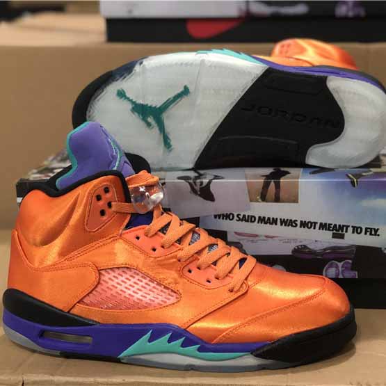 Air Jordan 5 Retro Orange Lila Grün - EUR FASHION