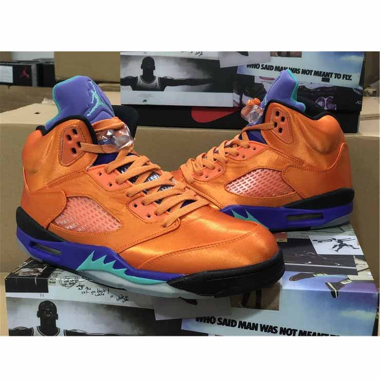 Air Jordan 5 Retro Orange Lila Grün - EUR FASHION