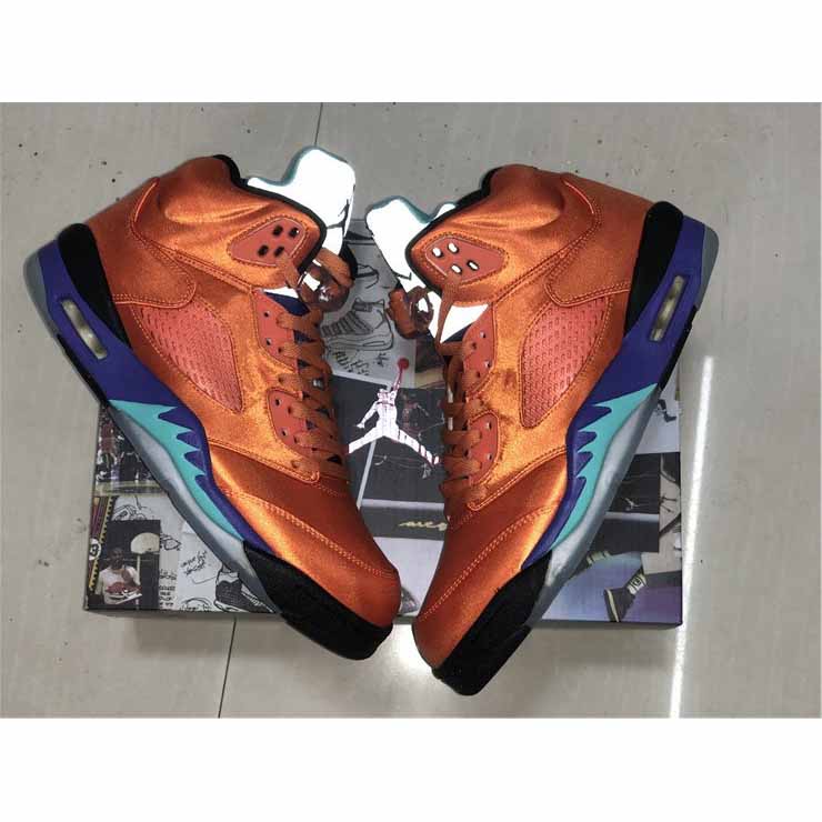 Air Jordan 5 Retro Orange Lila Grün - EUR FASHION